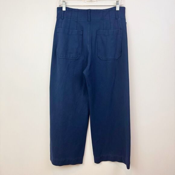 Maeve The Colette Ponte Wide Leg Cropped Pants Size 30 High Rise Stretch - Picture 3 of 10